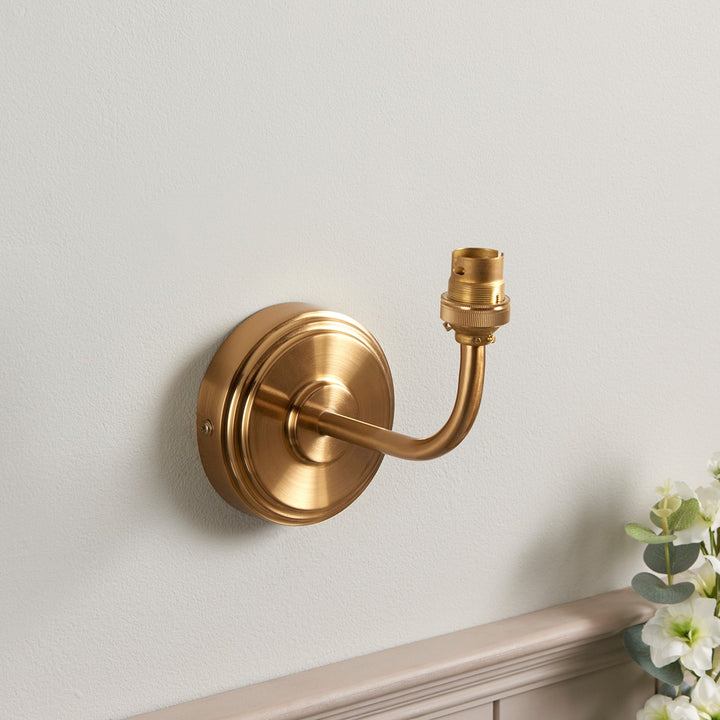 Step Arc Wall Light - Brushed Aged Brass Endon 2