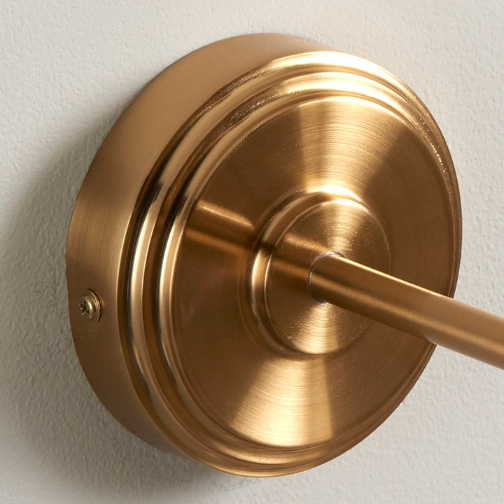 Step Arc Wall Light - Brushed Aged Brass Endon 4