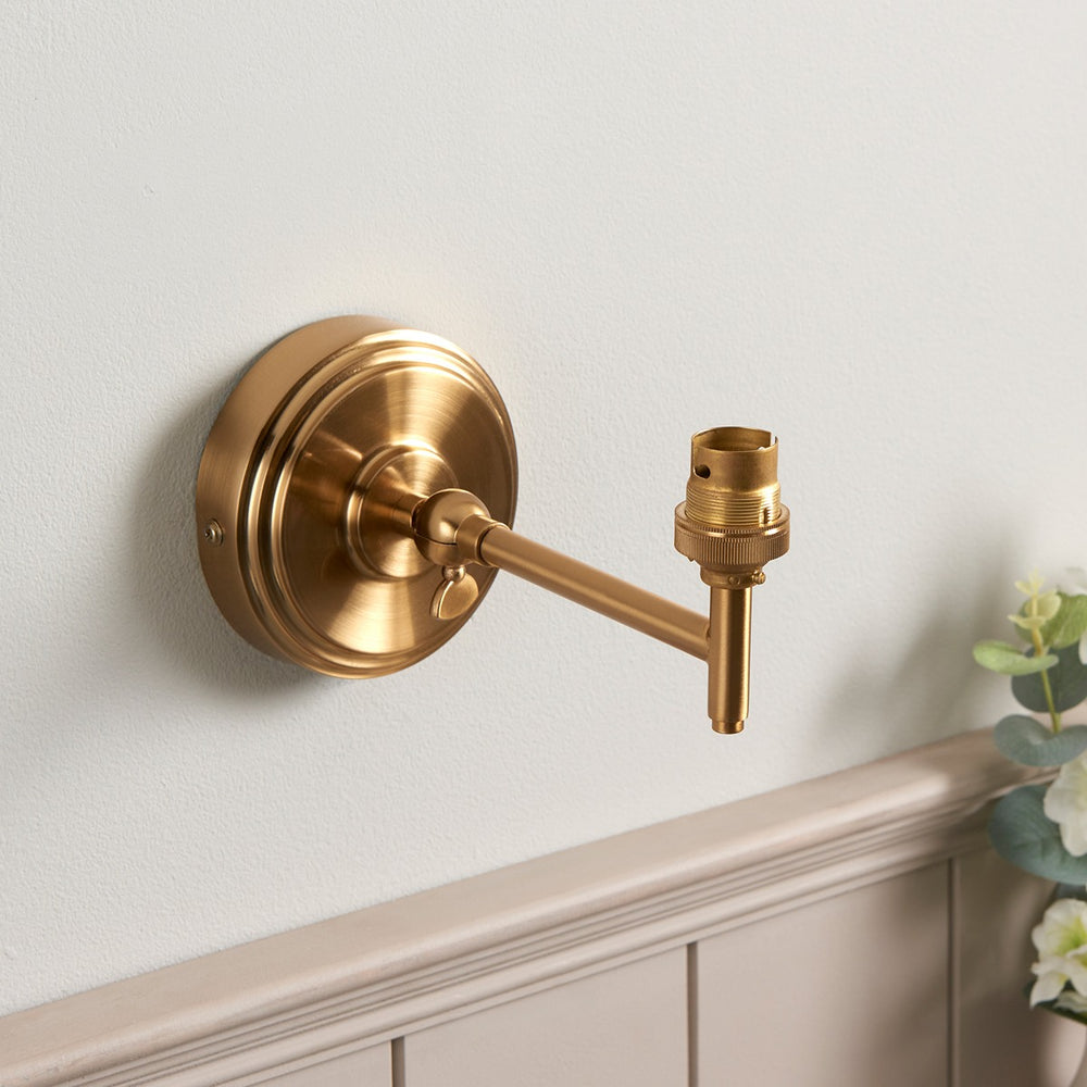 Step Fold Wall Light - Brushed Aged Brass Endon 2