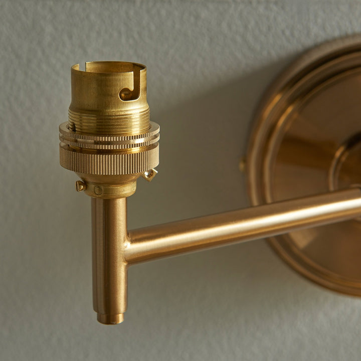 Step Fold Wall Light - Brushed Aged Brass Endon 3