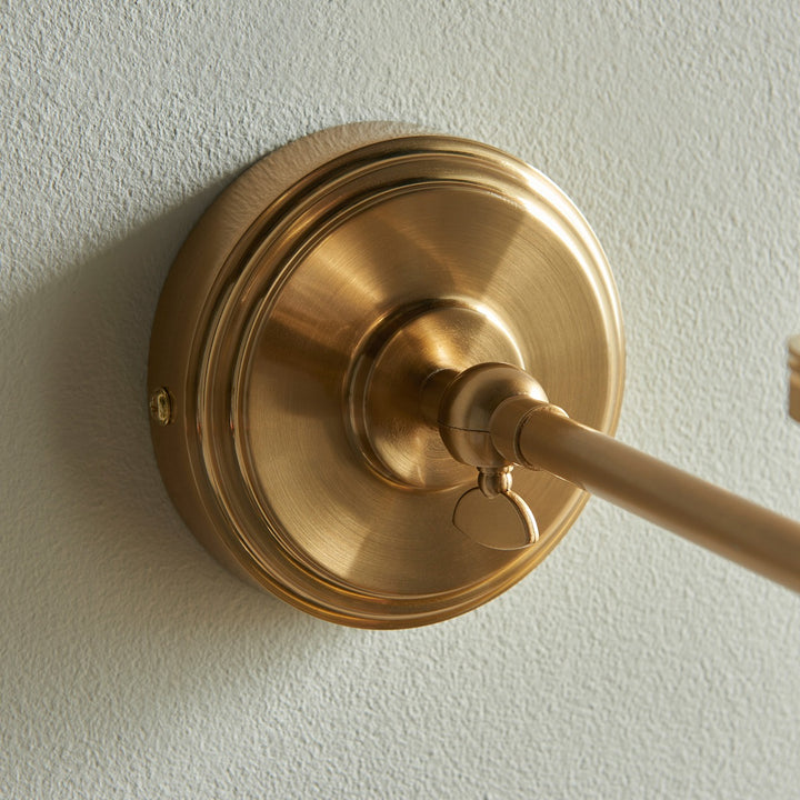 Step Fold Wall Light - Brushed Aged Brass Endon 4