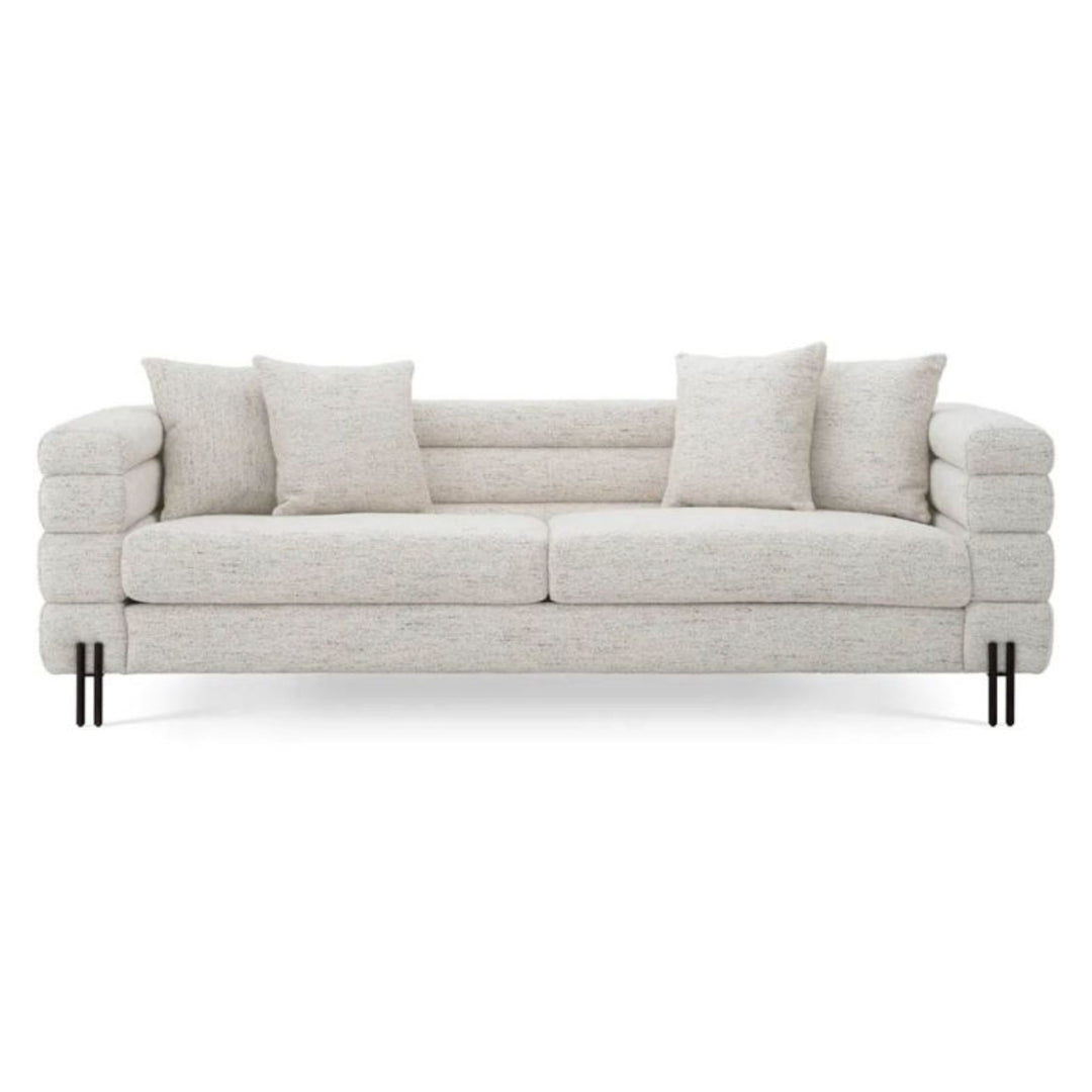 York 3 Seater Sofa - Seashell Off-White Eichholtz 1