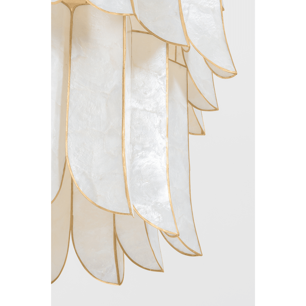 Cartagena Capiz Shell Chandelier Hudson Valley Lighting 4