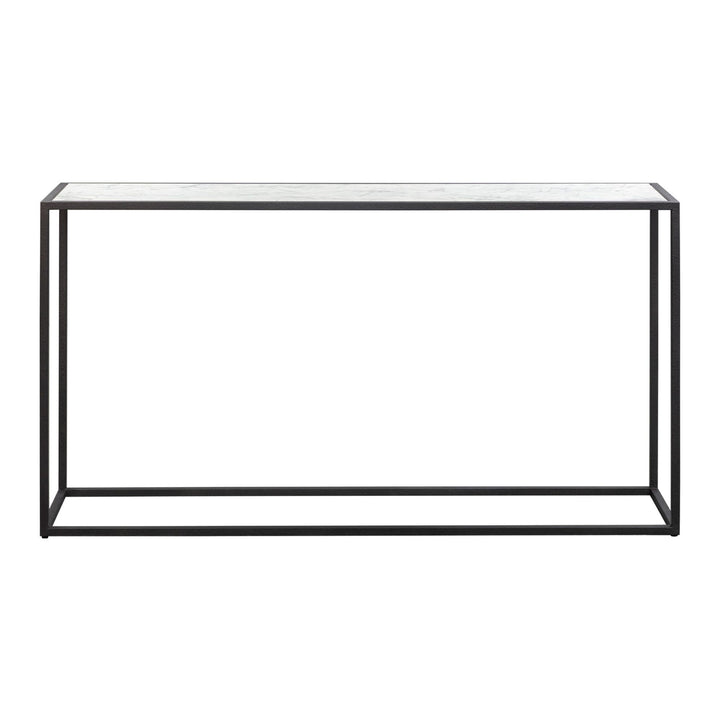 Noto Carrara Marble Console Table - Black LiangAndEimil 1