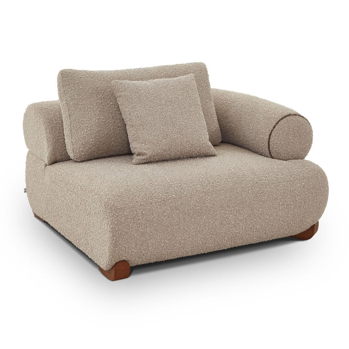 Cotto Modular Sofa Left - Amalfy Taupe & Middle Brown
