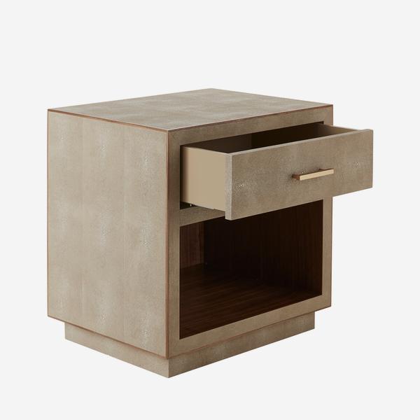 Andrew Martin Fitz Bedside Table in Cream