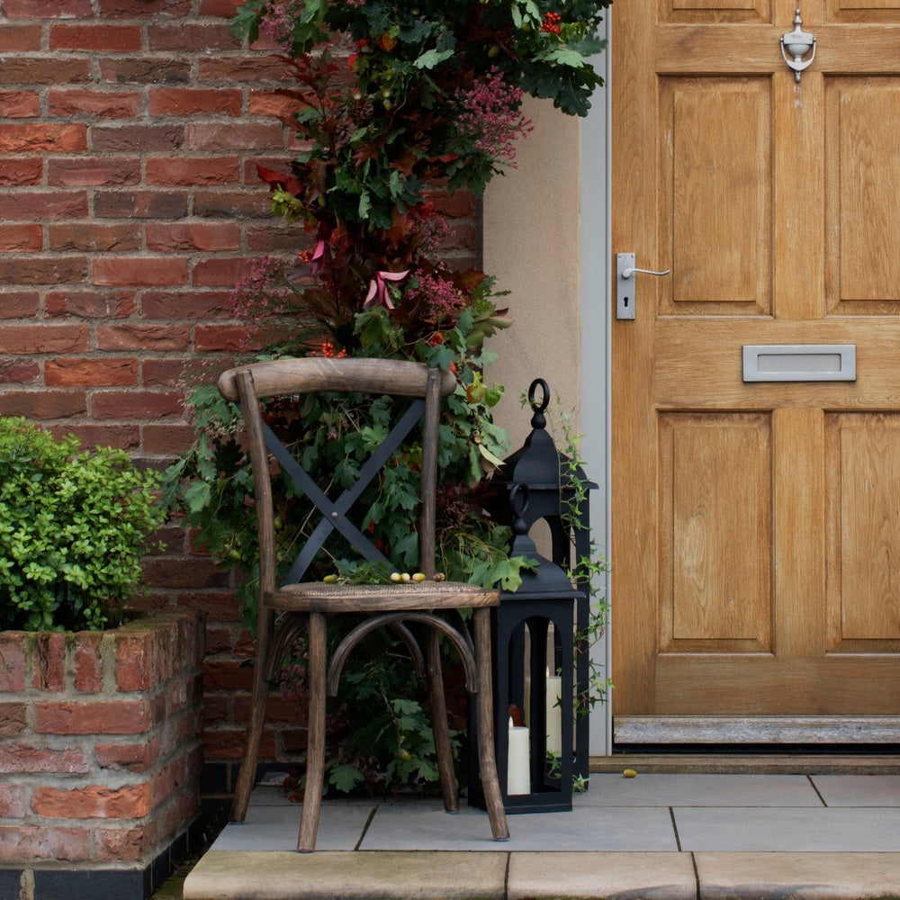 Cross Back Dining Chair - Oak