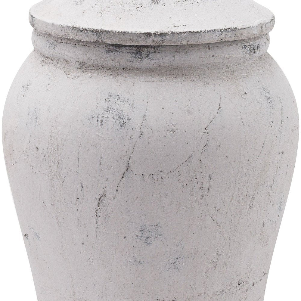 Hill Interiors Bloomville Ginger Jar in Stone