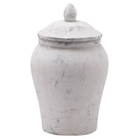 Hill Interiors Bloomville Ginger Jar in Stone