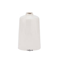 Hill Interiors Garda Glazed Liv Vase in White