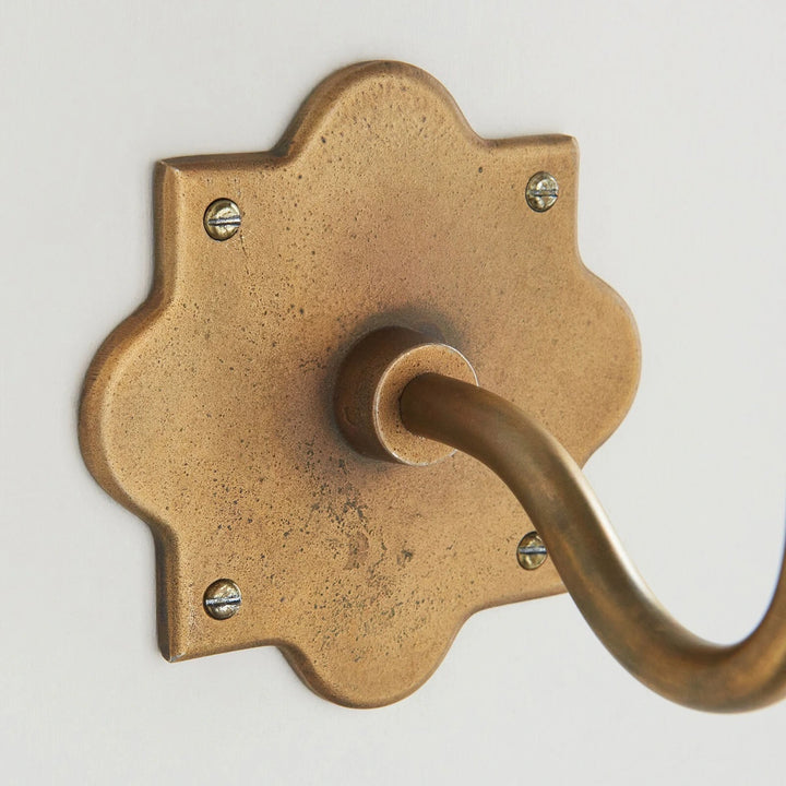 Anvil Swan Wall Light - Antique Brass
