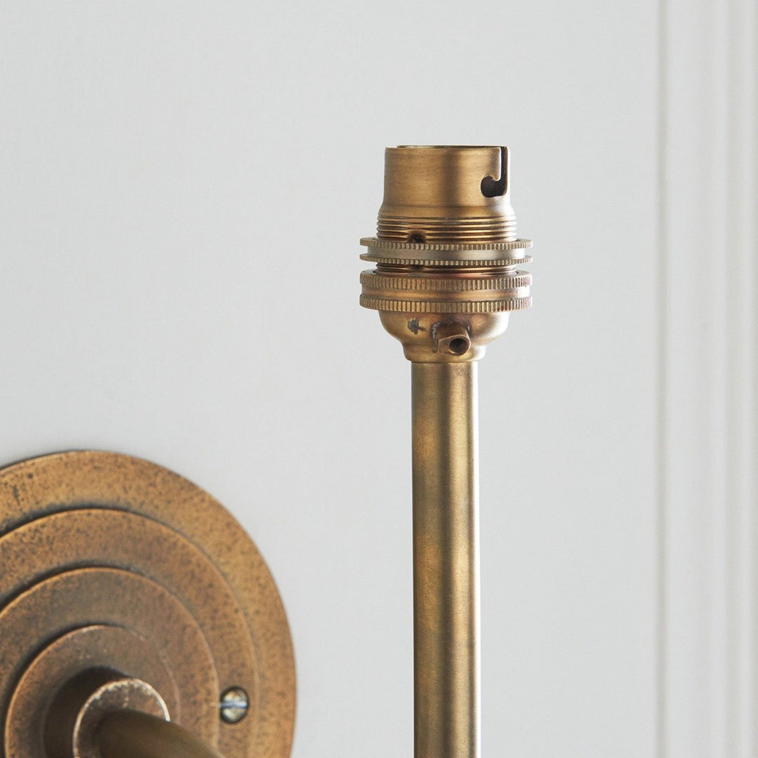 Halo Swan Wall Light - Antique Brass