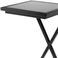 Eichholtz Cross Side Table in Gunmetal Finish