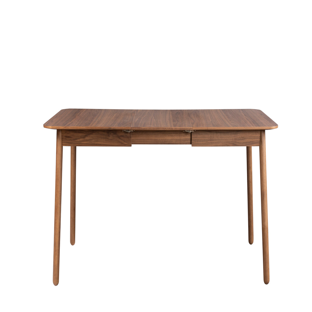 Glimps Extendable Rectangular Dining Table 120-162cm - Walnut Zuiver 1