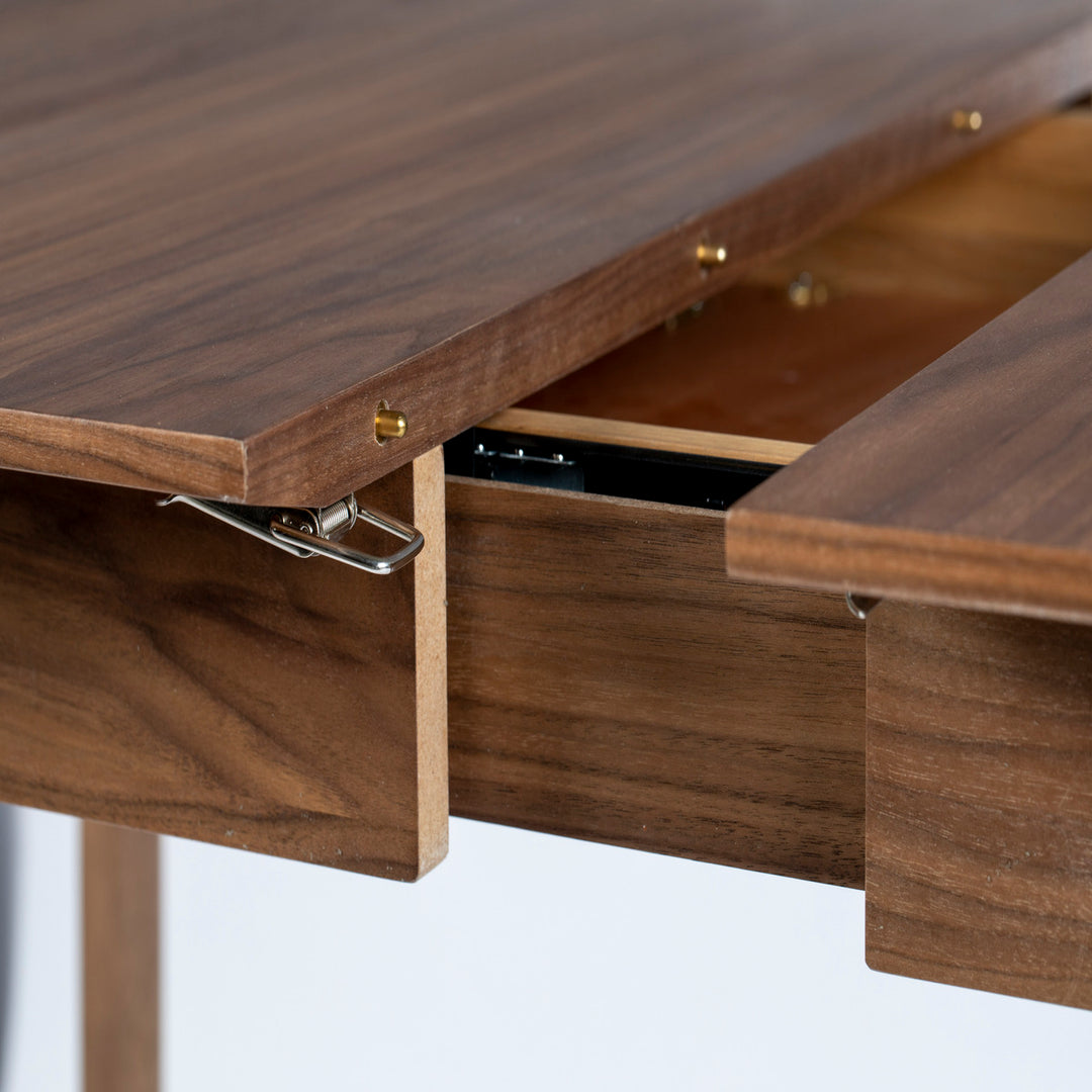 Glimps Extendable Rectangular Dining Table 120-162cm - Walnut Zuiver 11