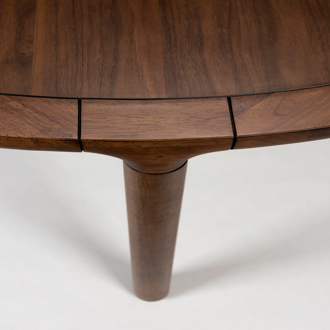 Storm Round Dining Table 128cm - Walnut Zuiver 4