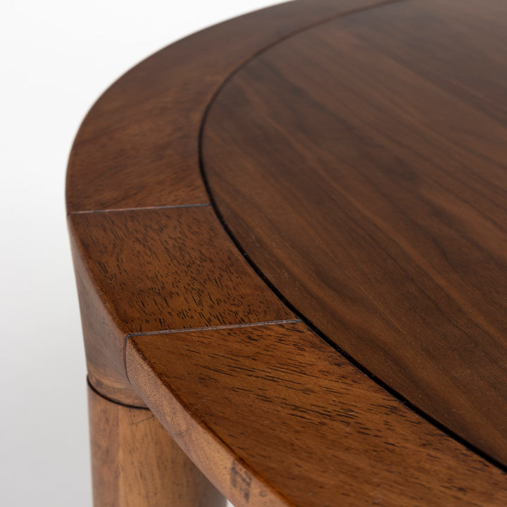 Storm Round Dining Table 128cm - Walnut Zuiver 2