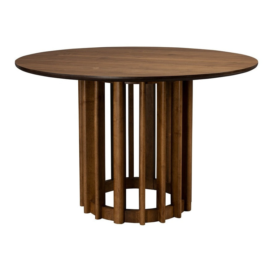 Barlet Round Dining Table 120cm - Walnut Dutchbone 1