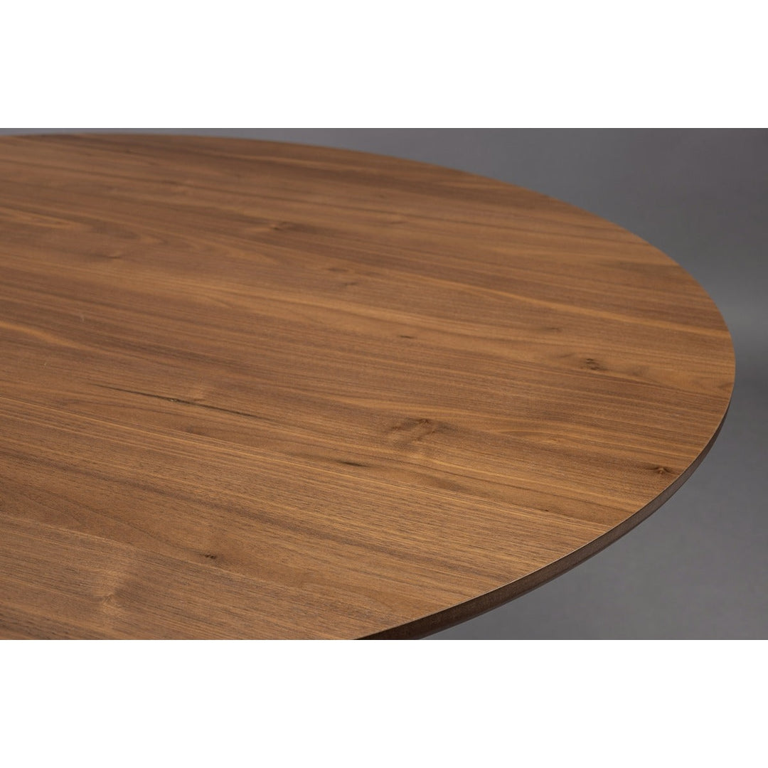 Barlet Round Dining Table 120cm - Walnut Dutchbone 5
