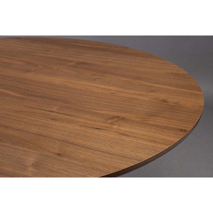 Barlet Round Dining Table 120cm - Walnut Dutchbone 5