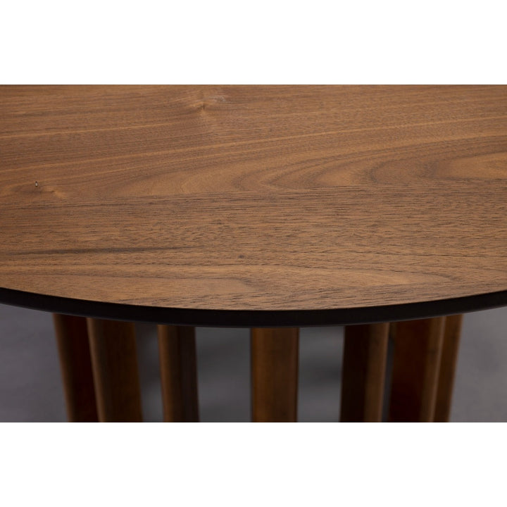 Barlet Round Dining Table 120cm - Walnut Dutchbone 6
