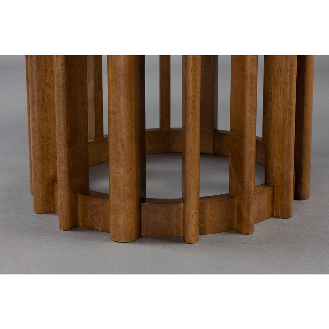 Barlet Round Dining Table 120cm - Walnut Dutchbone 8