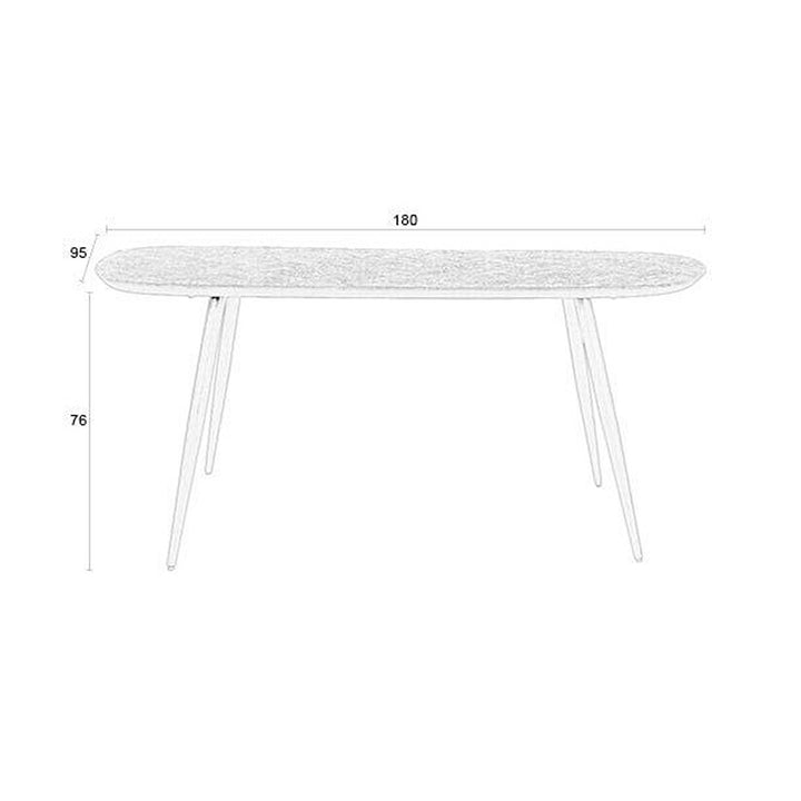 Webster Rectangular Dining Table - Chocolate Zuiver 9