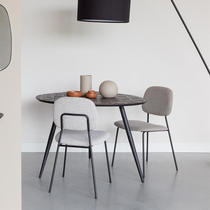 Webster Round Dining Table - Chocolate Zuiver 2