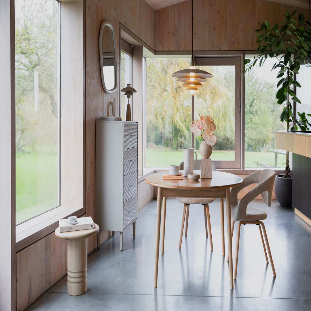 Twist Extendable Round Dining Table 120-160cm - Oak Zuiver 2