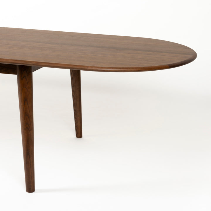 Twist Extendable Oval Dining Table 180-240cm - Walnut Zuiver 8