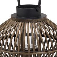 Hill Interiors Bamboo Style Lantern in Brown