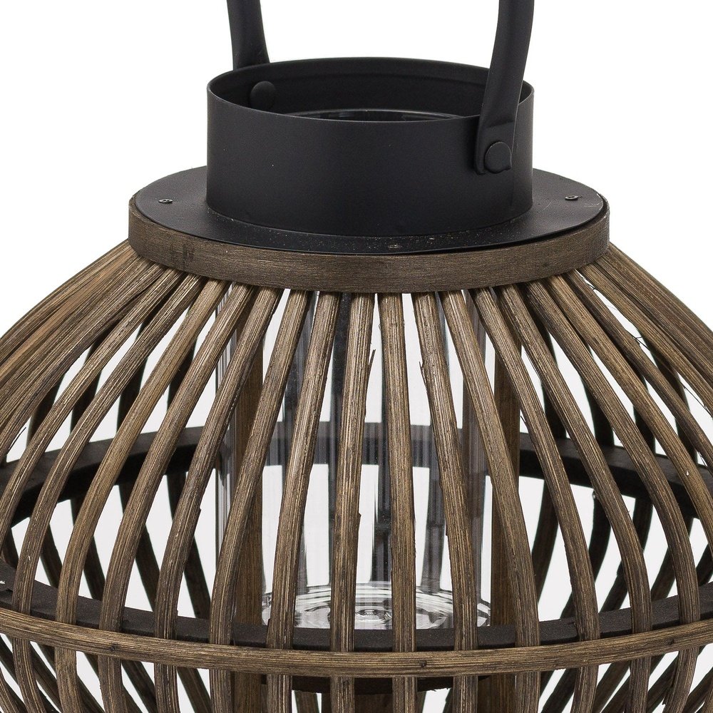 Hill Interiors Bamboo Style Lantern in Brown