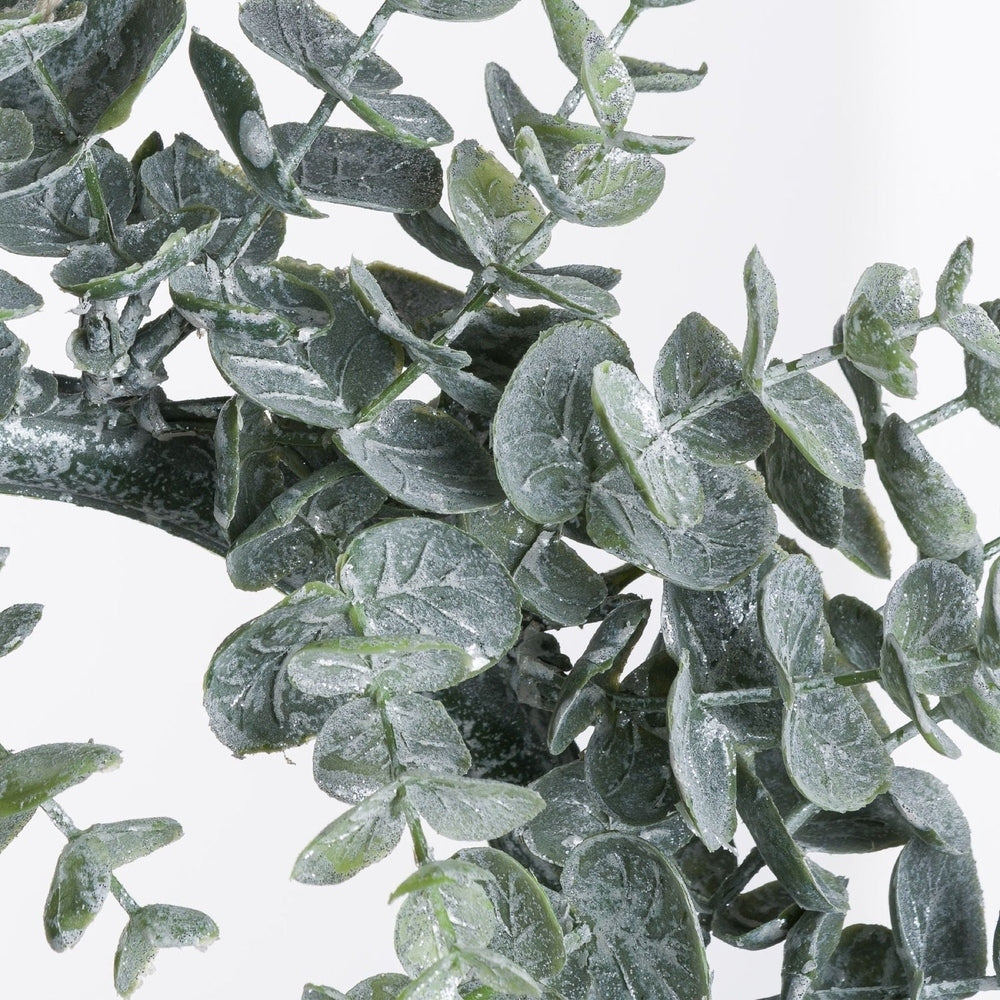 Frosted Eucalyptus Candle Wreath Hill 7