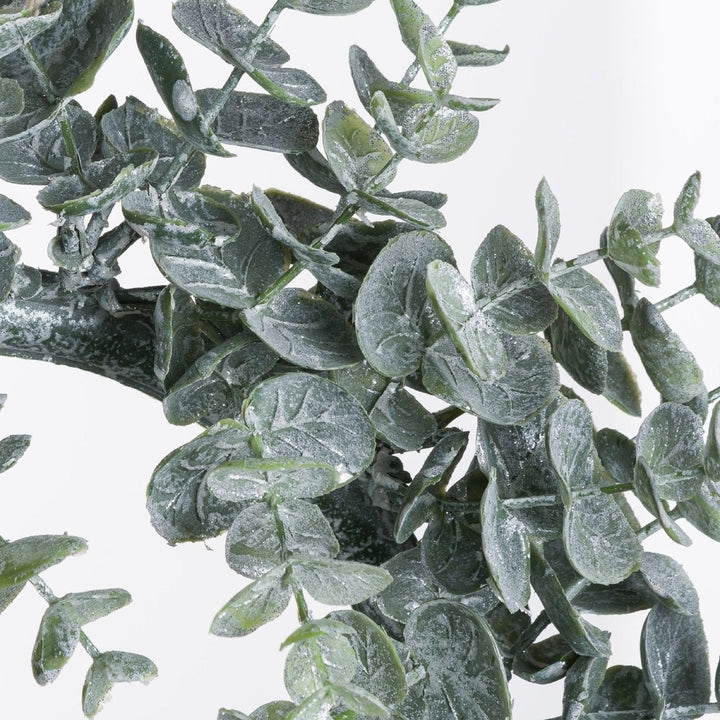 Frosted Eucalyptus Candle Wreath Hill 7