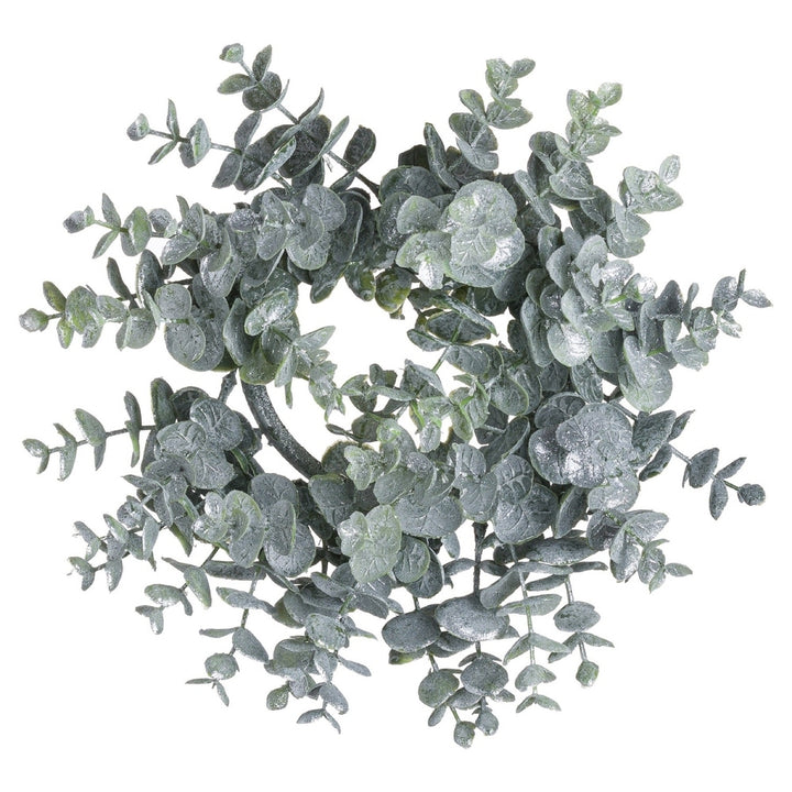 Frosted Eucalyptus Candle Wreath Hill 3
