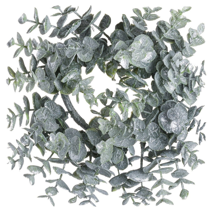 Frosted Eucalyptus Candle Wreath Hill 2