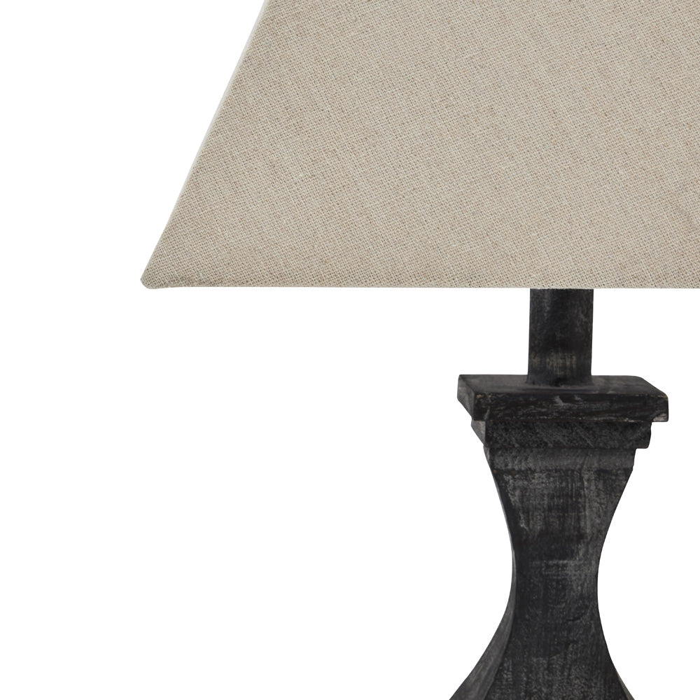 Hill Interiors Incia Fluted Wooden Table Lamp