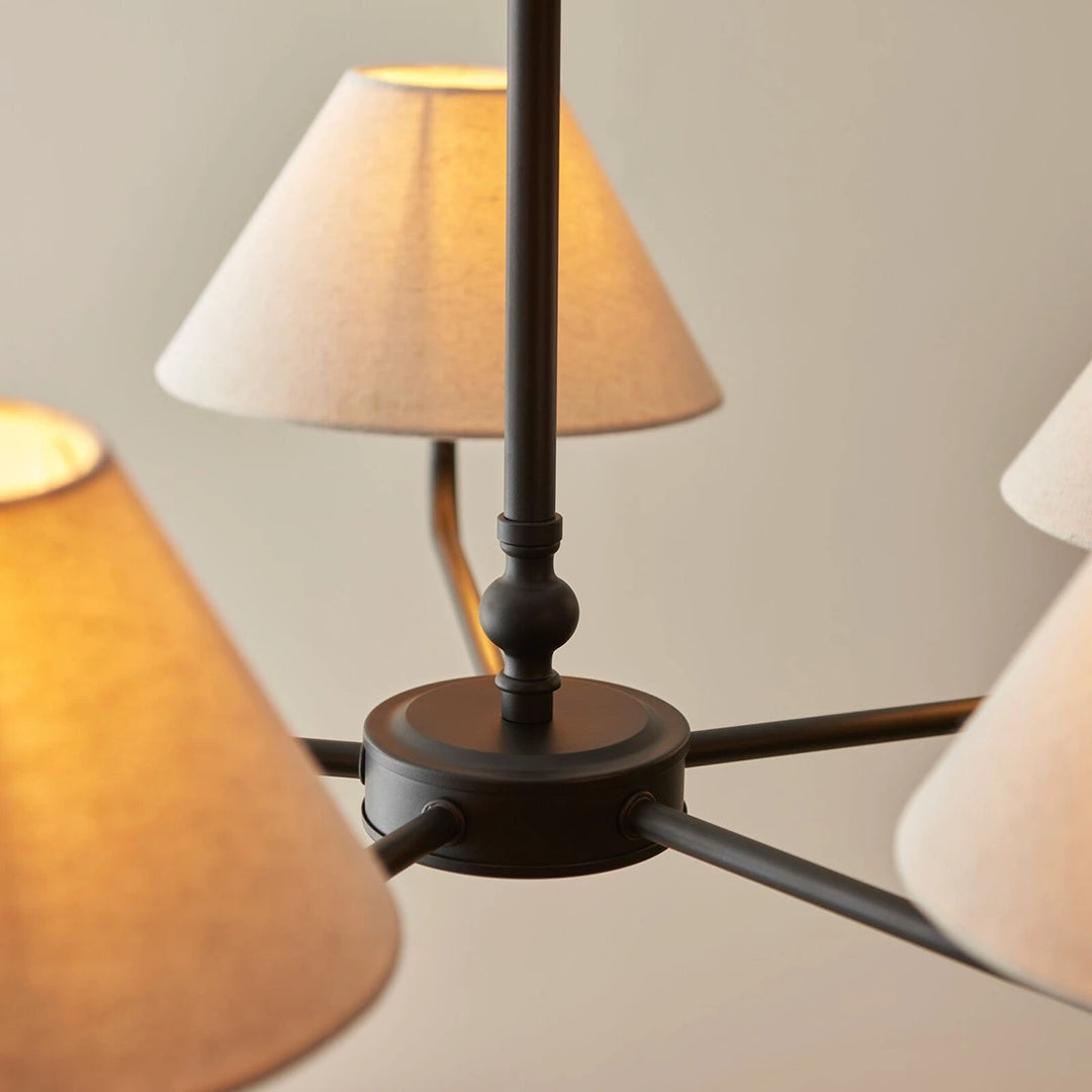 Lille 5 Pendant Light - Matte Black