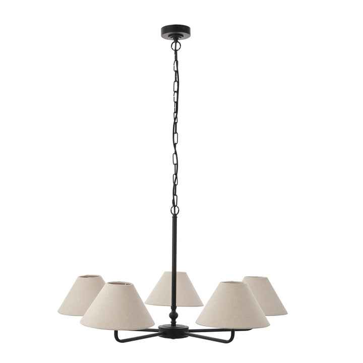 Lille 5 Pendant Light - Matte Black