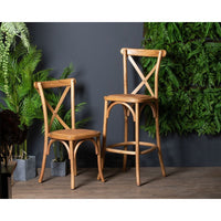 Hill Interiors Light Oak Cross Back Dining Chair