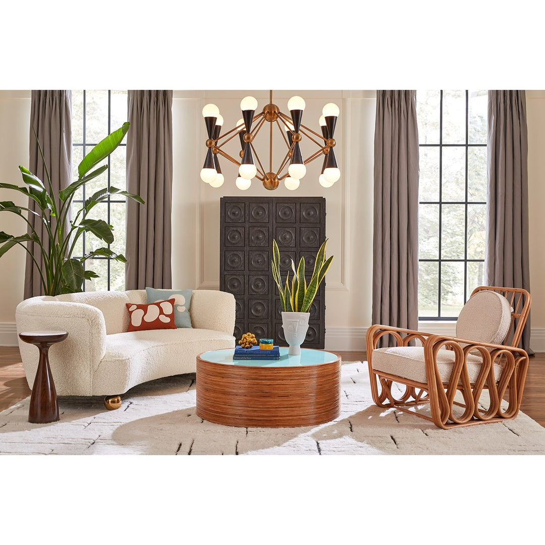 Caracas 16-Light Chandelier - Black & White Design Maven 4