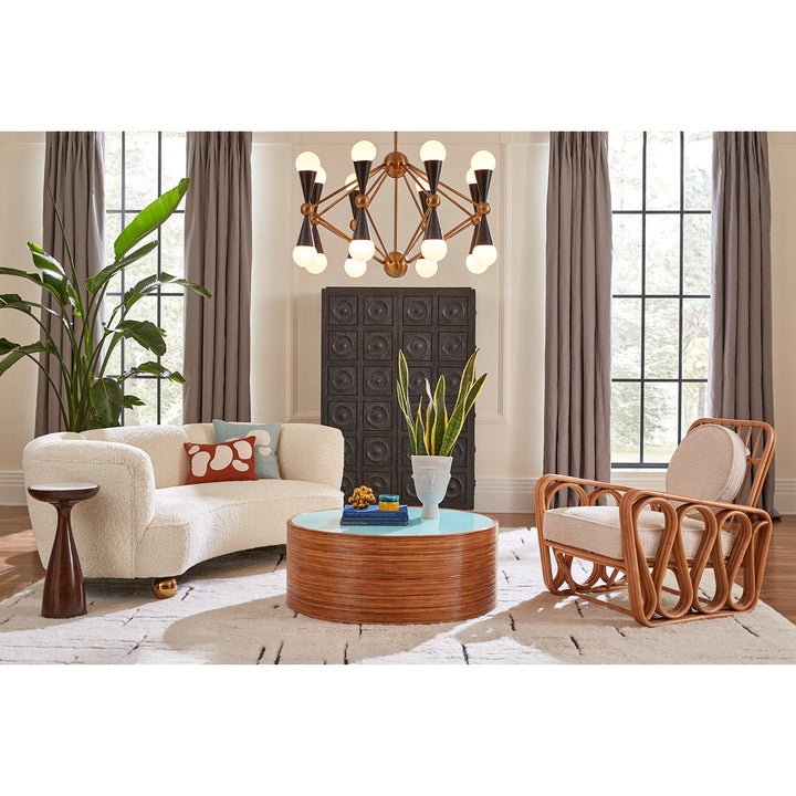 Caracas 16-Light Chandelier - Black & White Design Maven 4