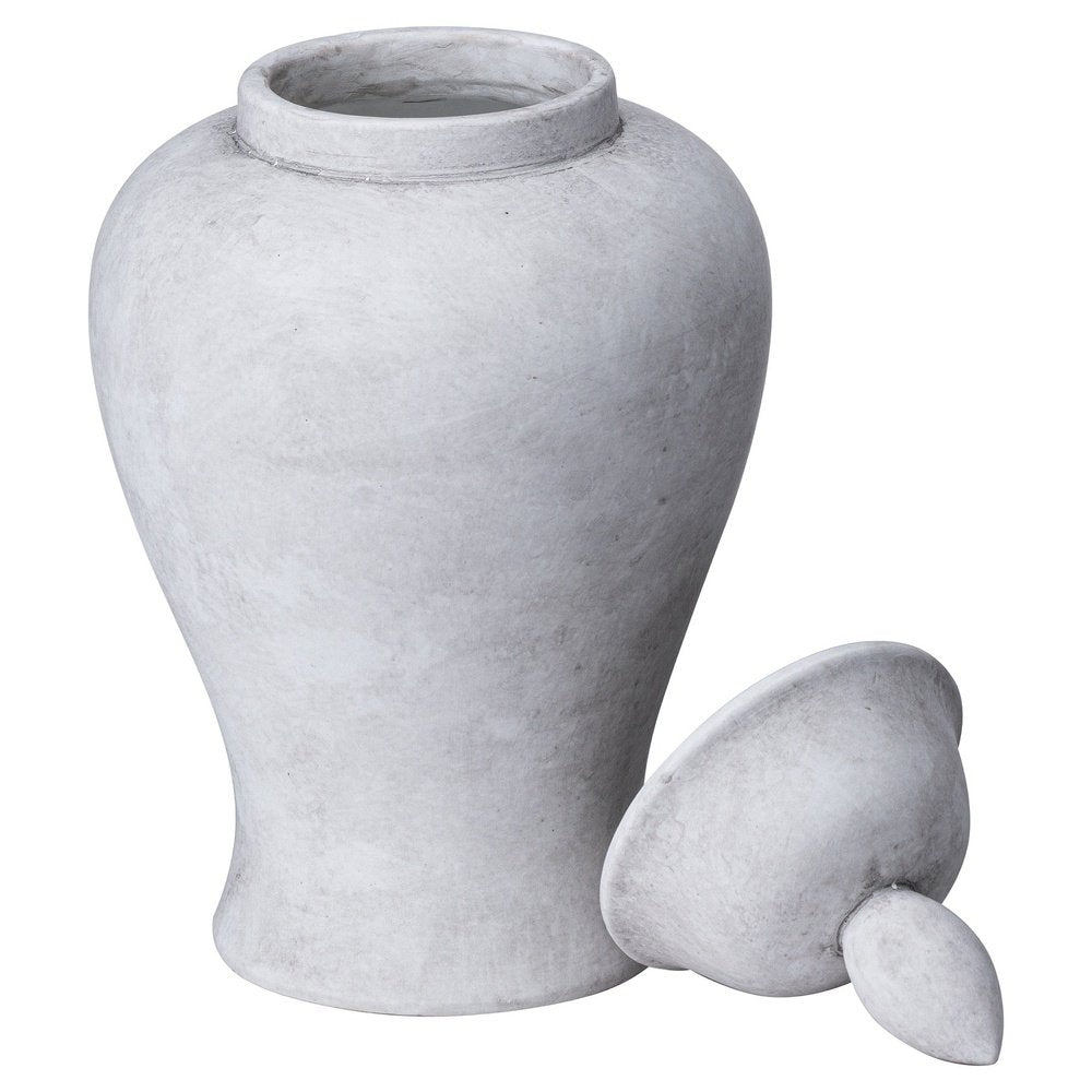 Hill Interiors Darcy Ginger Jar in Stone