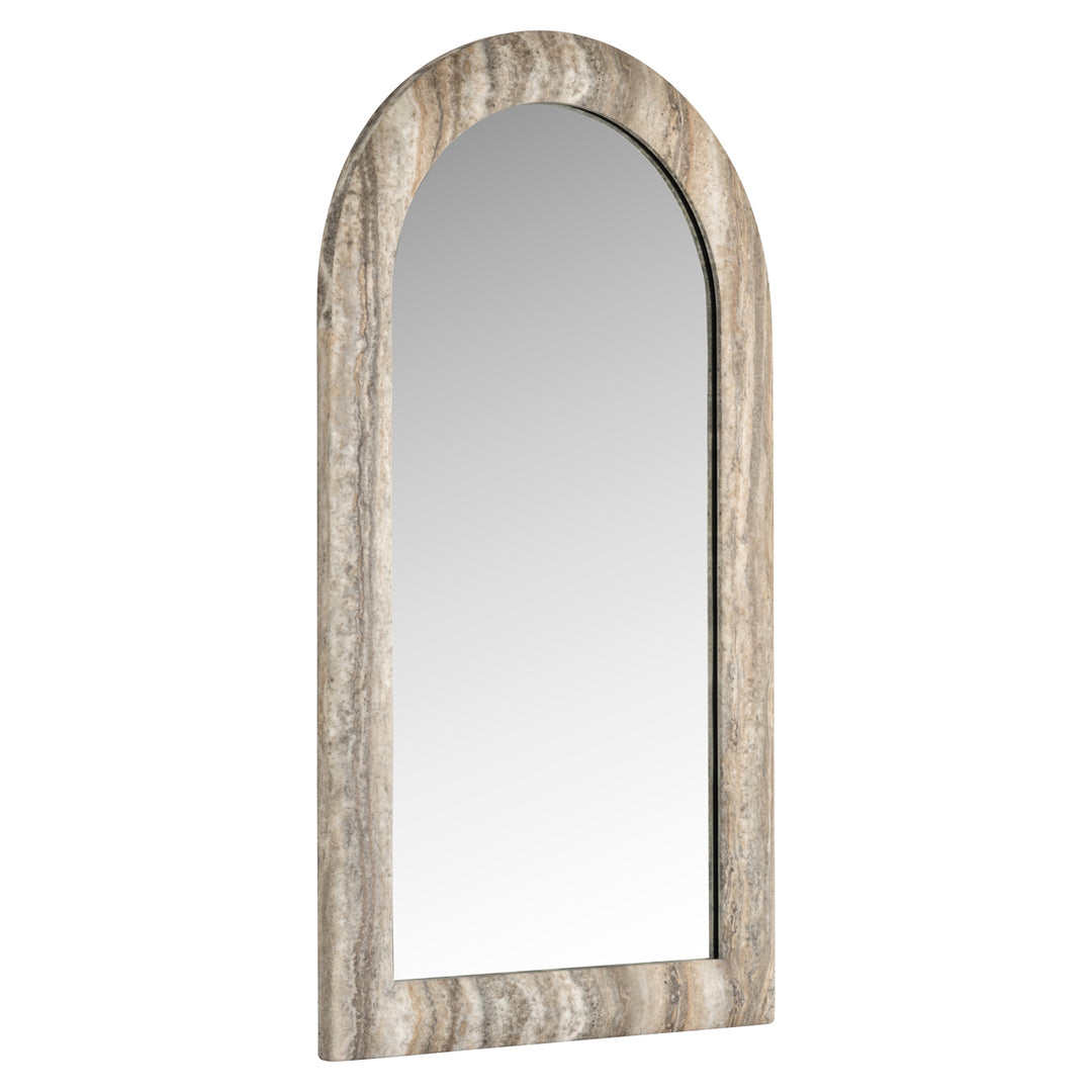 Calco Faux Travertine Mirror - Grey Richmond 2