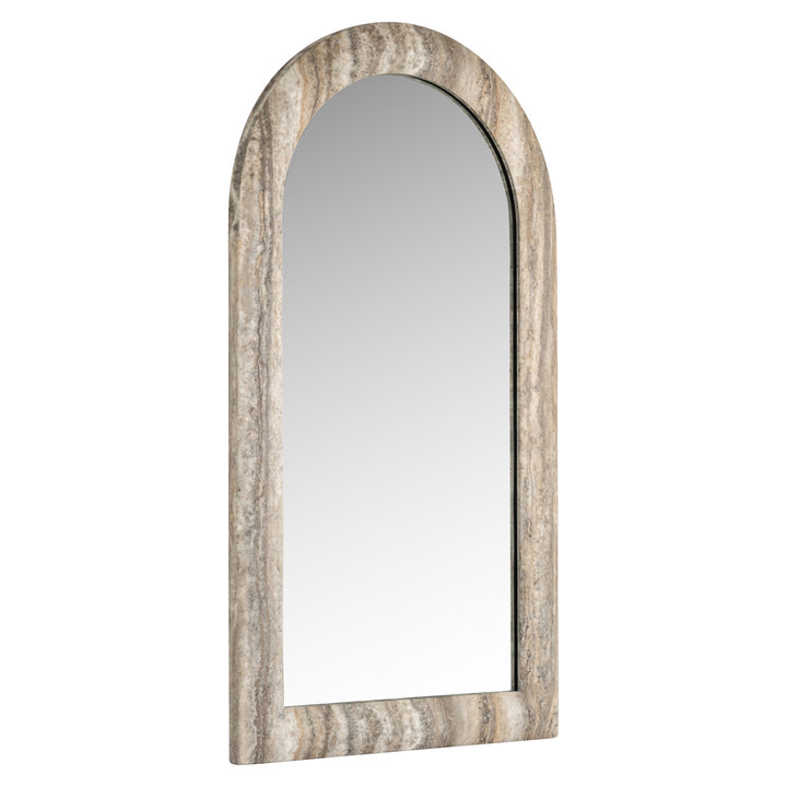 Calco Faux Travertine Mirror - Grey Richmond 2