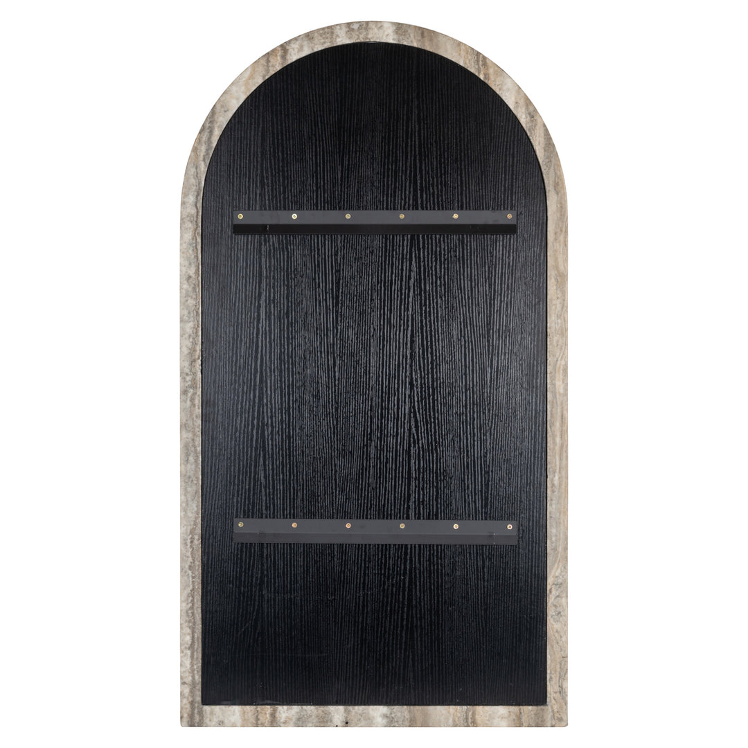 Calco Faux Travertine Mirror - Grey Richmond 3