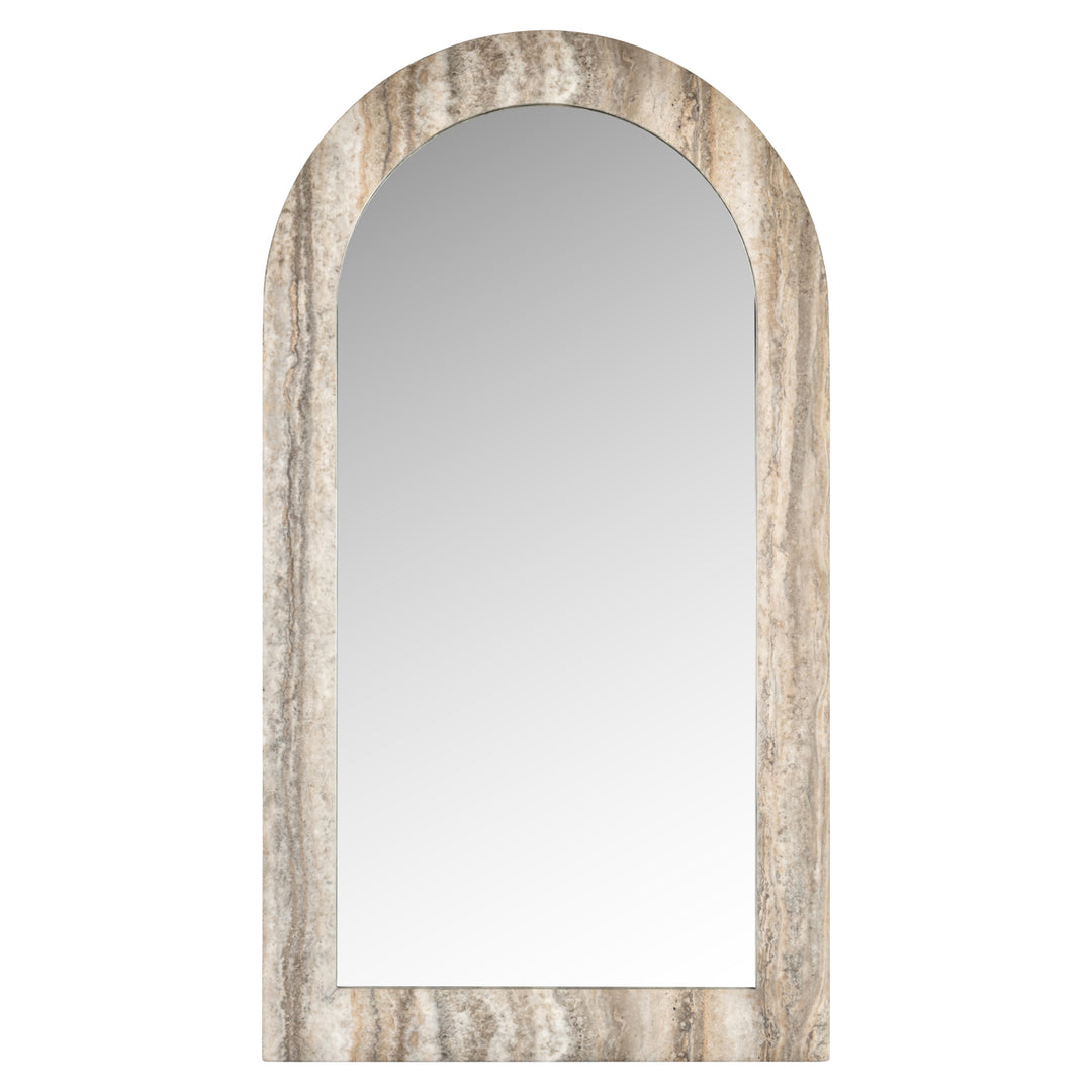 Calco Faux Travertine Mirror - Grey Richmond 1