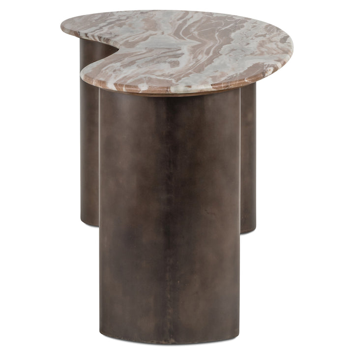 Brando Marble Desk - Blush Beige
