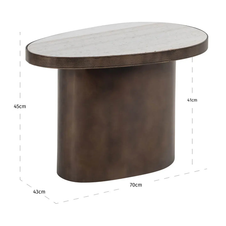Biloxi End Table - Brown