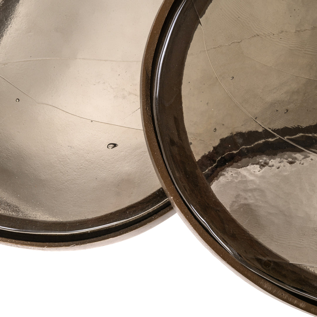 Fairfield Set of 2 Coffee Tables - Antique Brass